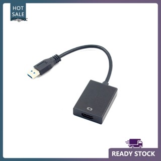 Rga USB 30 เป็น HDMI เข้ากันได้กับเสียงวิดีโอแปลงสายเคเบิลอะแดปเตอร์สําหรับ Windows 7/8/10 PC 1080P