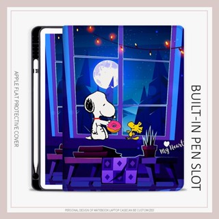 Snoopy เคสไอแพด mini 4 5 6 air 1 2 3 4 5 เคส iPad 10.2 gen7 8 9 gen10 cartoon เคสไอแพด นอน 2021 2022 pro11 case pen slot