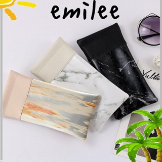 EMILEE กระเป๋าหนัง PU แบบพกพา สําหรับใส่แว่นตาอ่านหนังสือ