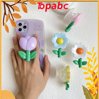 ✦TOP✦ Pretty Grip Stand Air Socket Phone Holder Tulip Flowers Cartoon Cellphone Bracket Acrylic Airbag/Multicolor