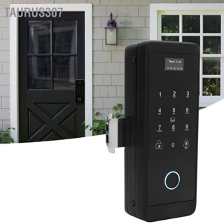 Taurus307 Smart Door Lock รหัสผ่านลายนิ้วมือ Digital Bluetooth Wifi Voice Prompt สำหรับประตูบานเลื่อนไม้กระจก