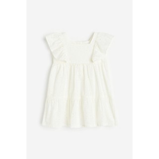 H&amp;M  Girl Flounce-trimmed broderie anglaise dress 1123541_1