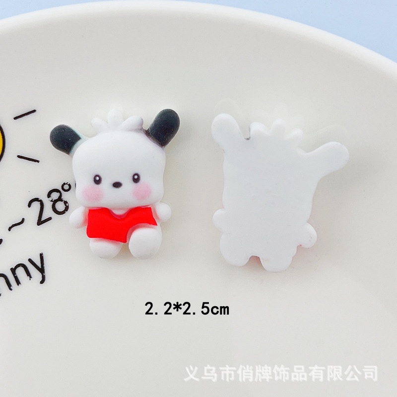 [2 #] Jibbitz Crocs ใหม่ kt Cat Chacha Dog Melody Big Ear Dog Kulomi ผ้าโพกศีรษะ วัสดุเรซิ่น เครื่องประดับ อุปกรณ์เสริมรองเท้า หัวเข็มขัด QP