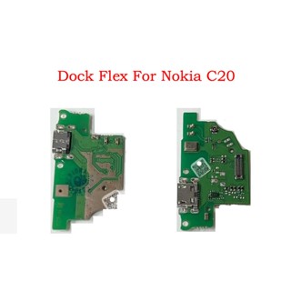 สําหรับ Nokia C20 C30 G20 พอร์ตชาร์จ USB เชื่อมต่อบอร์ด PCB ริบบิ้น สายเคเบิลอ่อน อะไหล่ซ่อมหน้าจอโทรศัพท์