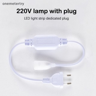 Onem แถบไฟ LED COB 220V แรงดันสูง กันน้ํา พร้อมปลั๊ก