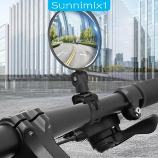 [Sunnimix1] กระจกมองหลัง ทรงกลม ปรับได้ กันน้ํา หมุนได้ สําหรับติดแฮนด์บาร์รถจักรยาน 2 ชิ้น