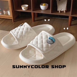 SUNNYCOLOR ร้องเท้า รองเท้าแตะ รองเท้าแฟชั่น สะดวกสบาย สไตล์เกาหลี แฟชั่น ด้านล่างหนา 2023 ใหม่ B91H0JU