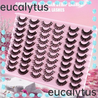 Eucalytus1 ขนตาปลอม ขนมิงค์เทียม แฮนด์เมด หลายชั้น สไตล์รัสเซีย