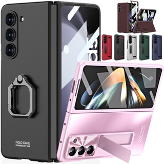 ZFold5 เคสมือถือ พร้อมแหวนขาตั้ง กันตก สําหรับ Samsung Galaxy Z Fold 5 Fold5 Z 5 case