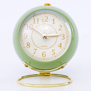 Retro Silent Alarm Clocks Cute Bedside Desktop Alarm Clocks with Night Light