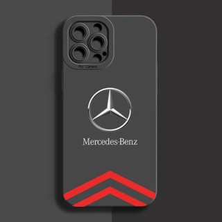 【พร้อมส่ง】เคสโทรศัพท์มือถือ ซิลิโคน ลาย Mercedes Benz สําหรับ iphone 14 pro max 11 12 13 Mini Plus SE 2020