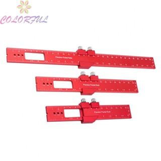 【COLORFUL】Advanced Woodworking Ruler Scriber Metric and Imperial Scales Effortless Marking