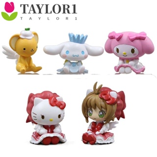 Taylor1 โมเดลฟิกเกอร์ PVC รูปการ์ตูนแมว Melody KT Cat My Melody ขนาดเล็ก ของขวัญวันเกิด ของเล่นสําหรับเด็ก