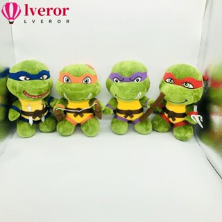 Lveror ตุ๊กตาการ์ตูนนินจาเต่า ผ้าฝ้าย แบบนิ่ม ของเล่นสําหรับเด็ก