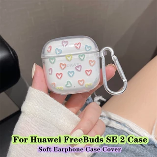 พร้อมส่ง! นําไปใช้กับ Huawei FreeBuds SE 2 เคส Case เคสหูฟัง รูปทรงสามมิติน่ารัก ลายการ์ตูนโปร่งใส
