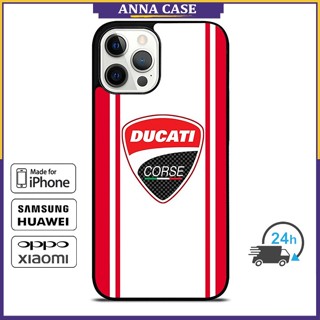 เคสโทรศัพท์มือถือ ลาย Ducati Corse สําหรับ iPhone 14 Pro Max 13 Pro Max Samsung Galaxy Note10+ S21Ultra