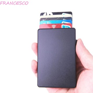 Francesco Rfid กล่องเก็บบัตรเครดิต กันขโมย อัตโนมัติ Rfid