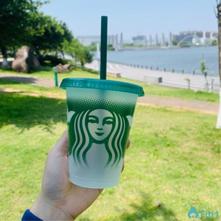 Starbucks Straw Plastic Cup Reusable Transparent Cup Children&amp;#39;s Straw Cup 16oz / 473ml TH1