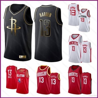 เสื้อกีฬาแขนกุด ลาย NP2 Rockets Harden NBA Jersey No.13 Harden Retro Classic Jersey พลัสไซซ์ PN2