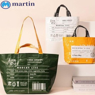 Martin Eco กระเป๋าช้อปปิ้ง กระเป๋าสะพายไหล่ ผ้าไนล่อน กันน้ํา อเนกประสงค์ ใช้ซ้ําได้ แฟชั่นสําหรับผู้หญิง