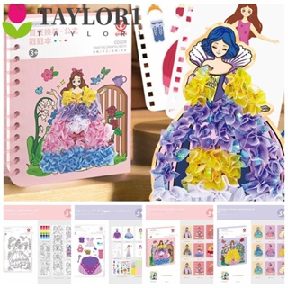 Taylor1 สติกเกอร์เพ้นท์มือ ลายการ์ตูนโป๊กเกอร์น่ารัก แฮนด์เมด DIY ของเล่นเสริมการเรียนรู้เด็ก