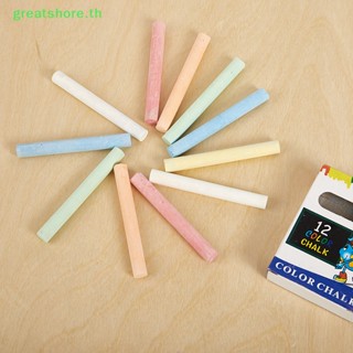 Greatshore ชอล์กปากกาวาดภาพ ไร้ฝุ่น 6 สี สําหรับกระดานดํา 12 ชิ้น ต่อล็อต