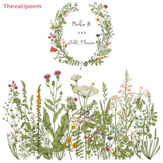 [Thevatipoem] ขายดี สติกเกอร์ไวนิล ลายการ์ตูนดอกเดซี่ Dandelion DIY สําหรับติดตกแต่งผนังบ้าน ห้องนั่งเล่น