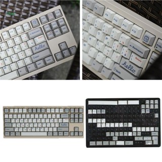 Char PBT ปุ่มกดคีย์บอร์ด ธีมกรีก 142 สีชมพู สําหรับคีย์บอร์ด Mechanical