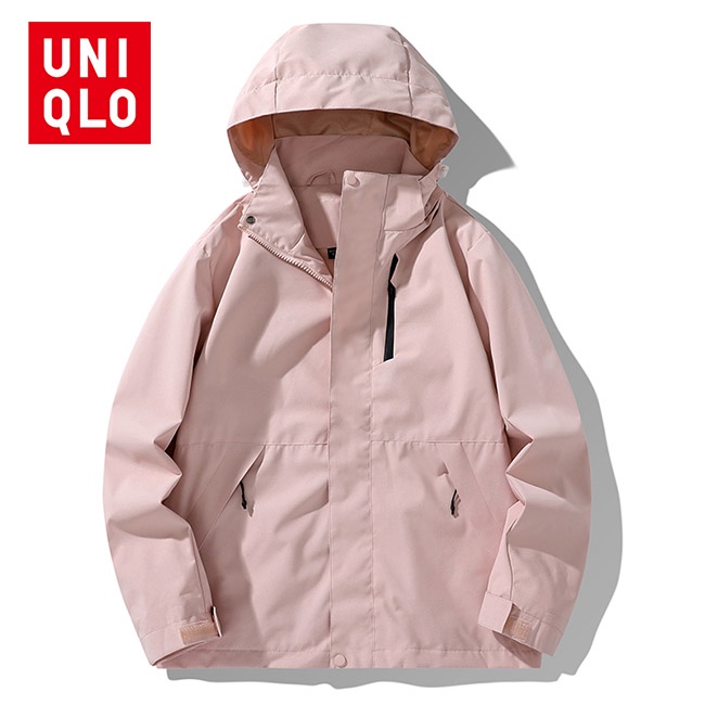 Uni..qlo [M-4XL] 2023 เสื้อแจ็คเก็ตเจาะใหม่ผู้ชายและผู้หญิงที่มีฤดูใบไม้ร่วงเดียวกันแจ็คเก็ตลําลองหลวมกันลมแจ็คเก็ตกลางแจ้ง