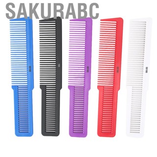 Sakurabc Hair Comb  Pocket Size Unbreakable Plastic Hairdressing Styling Combs for Salon or Hotel Care (5pcs)