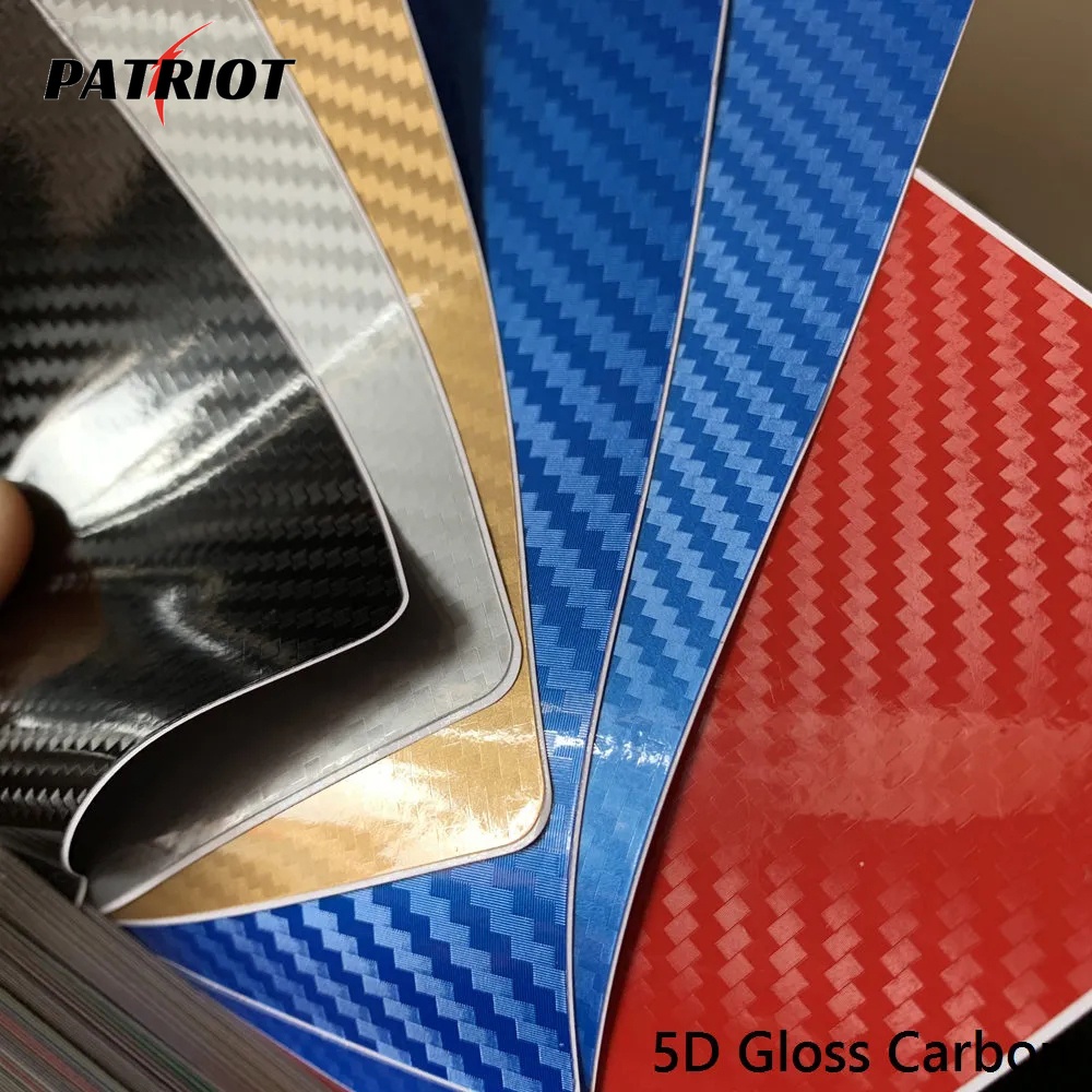 [PATRIO] ฟิล์มไวนิลคาร์บอนไฟเบอร์ 5D แวววาว สําหรับติดรถยนต์