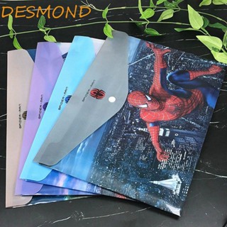 Desmond กระเป๋าเอกสาร PVC ลายโดราเอมอน ทนทาน สําหรับใส่เอกสาร เครื่องเขียนนักเรียน