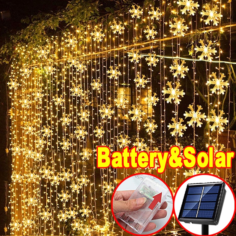 80/40/20/10led String ไฟนางฟ ้ าเกล ็ ดหิมะต ้ นคริสต ์ มาสบ ้ านบ ้ านห ้ องนอนตกแต ่ งงานปาร ์ ตี ้