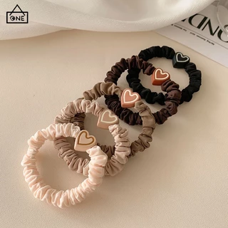 COD❤️1บาทยางรัดผมลายหัวใจความยืดหยุ่นสูงสไตล์เกาหลีแฟชั่นนักเรียนเครื่องประดับผมสำหรับผู้หญิงของขวัญขายส่ง-a.one