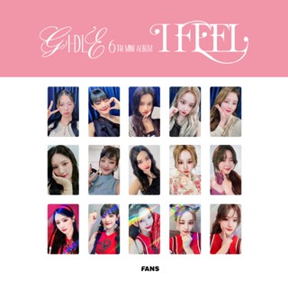 โปสการ์ดโลโม่ อัลบั้ม I-DLE 6th Mini I FEEL Miyeon Yuqi Shuhua Minnie Soyeon GIDLE Kpop จํานวน 5 ชิ้น ต่อชุด