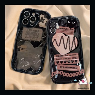 เคสโทรศัพท์มือถือแบบนิ่ม ลายกราฟฟิตี้ Comme Des Garcons 3D หัวใจ ขอบโค้ง สําหรับ Infinix Hot 30i 8 9 Hot 10Lite 20 12 8 10 11 9 30 Play Smart 5 6Plus 6 7 Note 12 G96