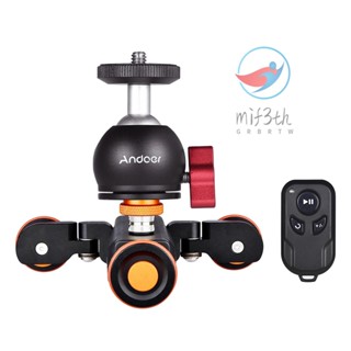 Mif)andoer L4 PRO กล้องสไลด์วิดีโอไร้สาย พร้อมสเกลบอกสถานะ ปรับได้ 3 ความเร็ว สําหรับกล้อง DSLR สมาร์ทโฟน