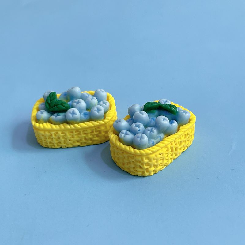 [3 #] Jibbitz Crocs สติกเกอร์เรซิ่น รูปตะกร้าผลไม้จําลอง สามมิติ อุปกรณ์เสริม สําหรับตกแต่งตู้เย็น diy SC