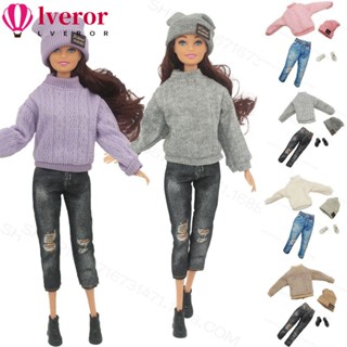 Lveror ใหม่ล่าสุด หมวก กางเกงลําลอง อุปกรณ์เสริม สําหรับตุ๊กตา DIY 1 ชุด