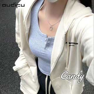 Candy Kids  เสื้อผ้าผู้ญิง แขนยาว เสื้อฮู้ด คลุมหญิง สไตล์เกาหลี แฟชั่น  Korean Style Beautiful รุ่นใหม่ ins A28J16R 36Z230909