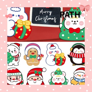 Path การ์ดอวยพร ลายการ์ตูน Merry Christmas น่ารัก พับได้ สําหรับตกแต่งวันหยุด 5 ชิ้น