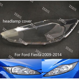 Zr ฝาครอบเลนส์ไฟหน้า แบบใส สําหรับ Ford Fiesta 2009 2010 2011 2012 2014