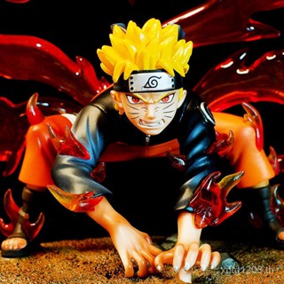 โมเดลฟิกเกอร์ Naruto PT Four-Tailed GK Fairy Mode Nine-Tailed Demon Fox Naruto ของเล่นสําหรับเด็ก