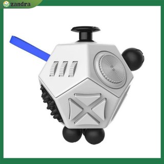 【COD】ใหม่ ของเล่น Fidget Cube 12 ด้าน คลายเครียด สําหรับเด็ก และผู้ใหญ่ 2 ชิ้น