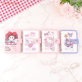 [Interesting] กระเป๋าใส่บัตรเครดิต แบบหนัง ลายการ์ตูน Hello Kitty My Melody Kuromi สําหรับผู้หญิง