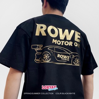 เสื้อยืดแขนสั้น ผ้าฝ้าย พิมพ์ลาย Attitude racing ROWE OIL 911 สําหรับผู้ชาย