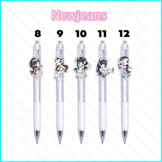 Star3 NewJeans Click ball pen ปากกาเจล การ์ตูนน่ารัก DANIELLE HAERIN HANNI ปากกาเซ็นชื่อ