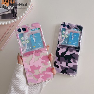 Jiehui เคสโทรศัพท์มือถือ ลายพราง แฟชั่น สําหรับ Samsung Z Flip5