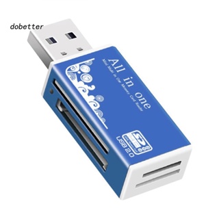 &lt;Dobetter&gt; อะแดปเตอร์การ์ดรีดเดอร์ USB 20 Micro-SD TF CT MS SDHC MMC อเนกประสงค์