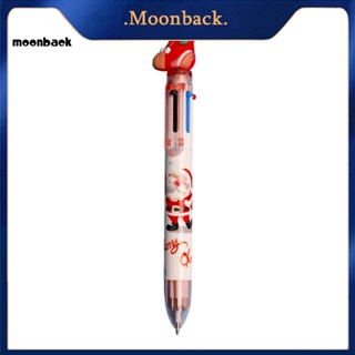 &lt;moonback&gt; ปากกาลูกลื่น น้ําหนักเบา อเนกประสงค์ ลายซานตาคลอส กวาง ต้นคริสต์มาส สําหรับเด็ก